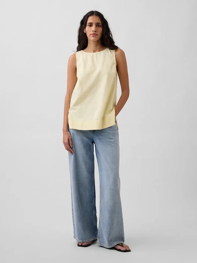 Tanktop i linblanding