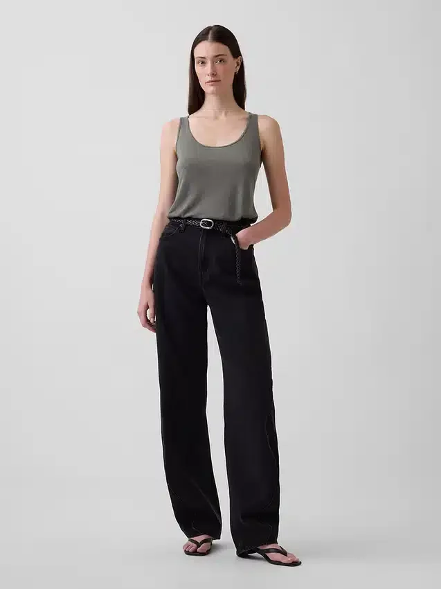 Tanktop i linblanding