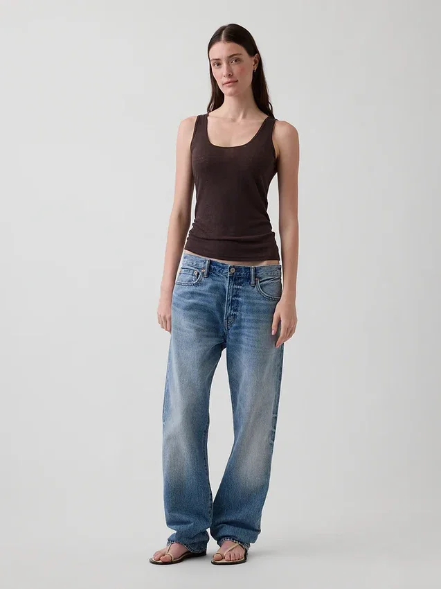 Tanktop i linblanding
