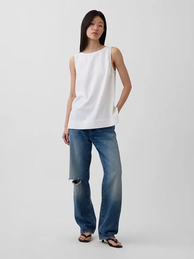 Tanktop i linblanding