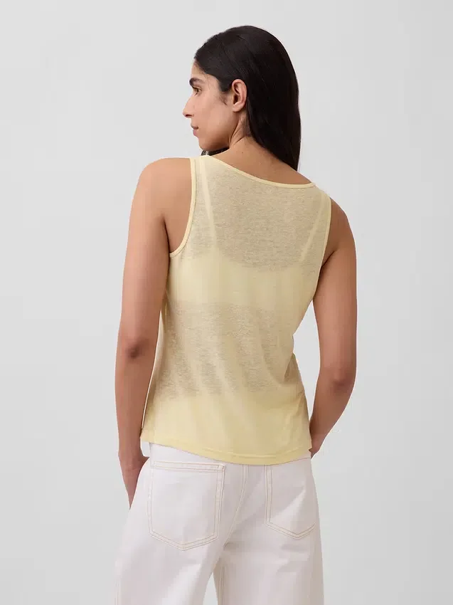 Tanktop i linblanding