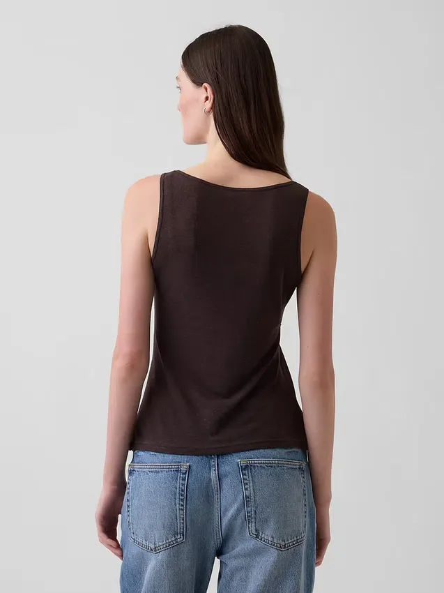 Tanktop i linblanding