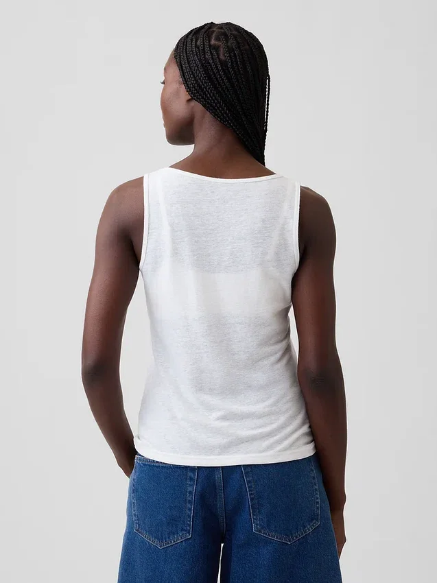 Tanktop i linblanding