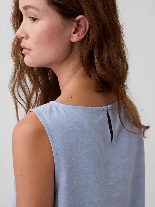 Tanktop i linblanding