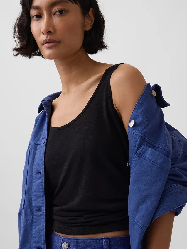 Tanktop i linblanding