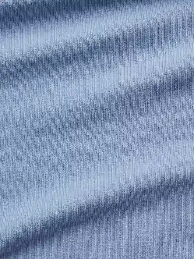 Tanktop med flerfarget ribbestrikking
