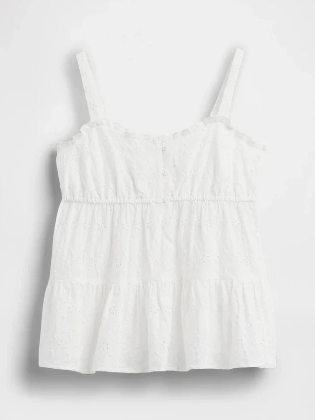 Tanktop med lagdelte hull for barn