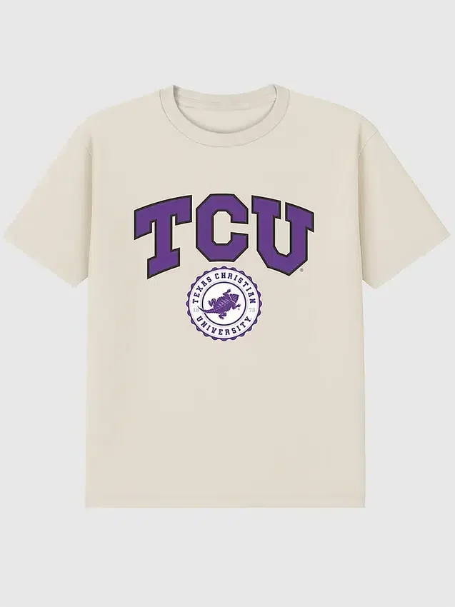 TCU Texas Christian University Collegiate Seal mørk grafisk T-skjorte
