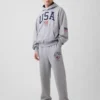 Team USA-joggebukse i tykk fleece for voksne