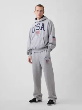 Team USA-joggebukse i tykk fleece for voksne
