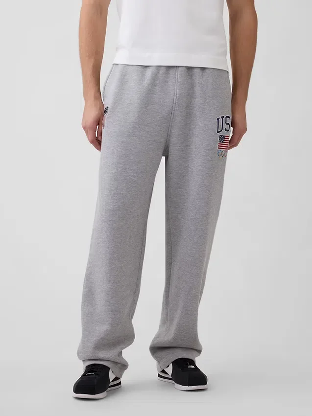 Team USA-joggebukse i tykk fleece for voksne