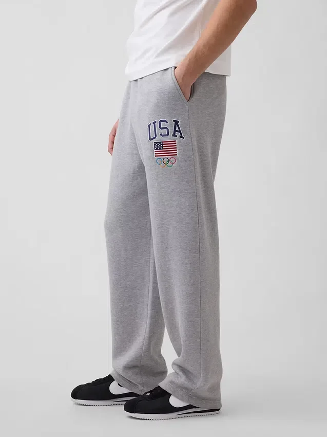 Team USA-joggebukse i tykk fleece for voksne