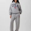 Team USA-joggebukse i tykk fleece for voksne