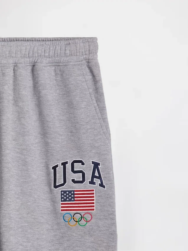 Team USA-joggebukse i tykk fleece for voksne