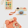 Teknologisk lekesett med telefoner og kamera – leketøyspakke for småbarn