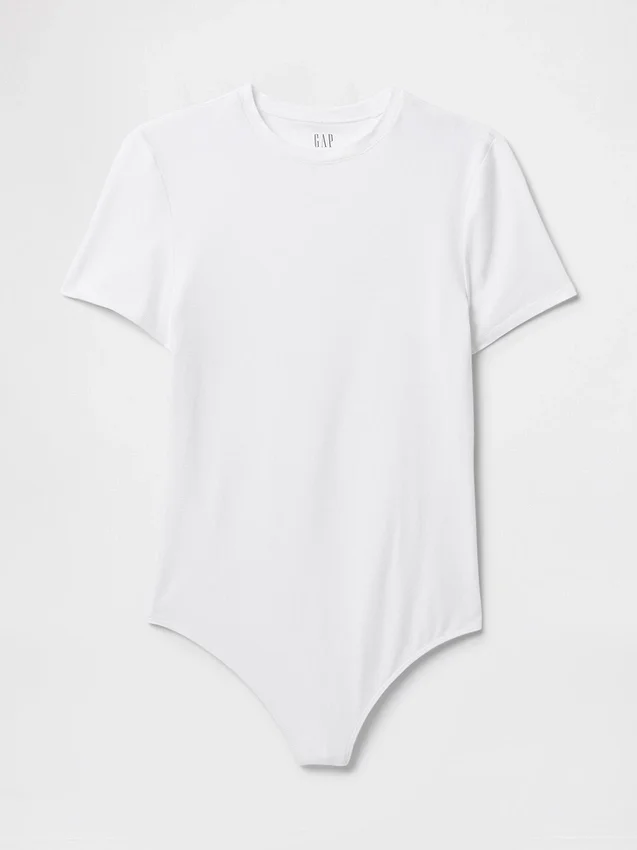 Tettsittende jersey-T-skjorte-Bodyer med tanga