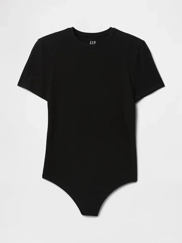 Tettsittende jersey-T-skjorte-Bodyer med tanga