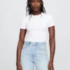 Tettsittende jersey-T-skjorte-Bodyer med tanga