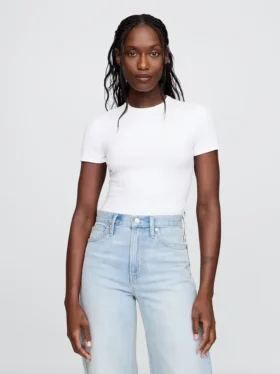 Tettsittende jersey-T-skjorte-Bodyer med tanga