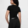Tettsittende jersey-T-skjorte-Bodyer med tanga