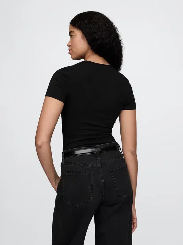 Tettsittende jersey-T-skjorte-Bodyer med tanga