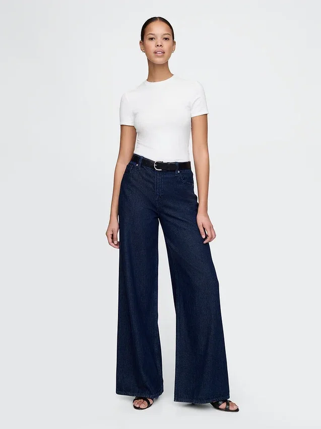 Tettsittende jersey-T-skjorte-Bodyer med tanga