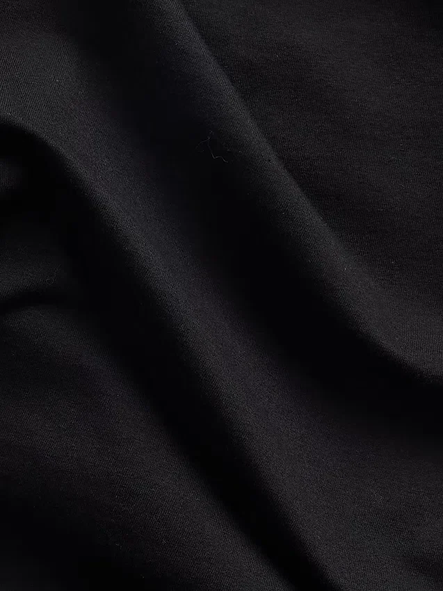 Tettstrikket jersey-top med rynker