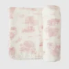 The Gilded Bird Spring Toile-babytæppe i bambus