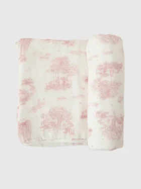 The Gilded Bird Spring Toile-babytæppe i bambus