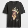 The Notorious B.I.G. T-skjorte med grafisk trykk i avslappet passform