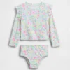 To-delt rash guard-badedrakt for Baby og Småbarn