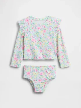 To-delt rash guard-badedrakt for Baby og Småbarn