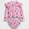 To-delt rash guard-badedrakt for Baby og Småbarn