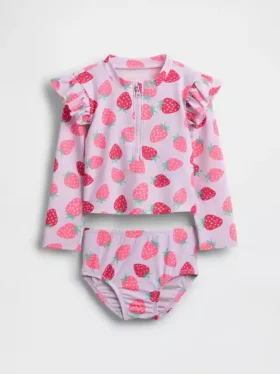 To-delt rash guard-badedrakt for Baby og Småbarn