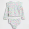 To-delt rash guard-badedrakt for Baby og Småbarn