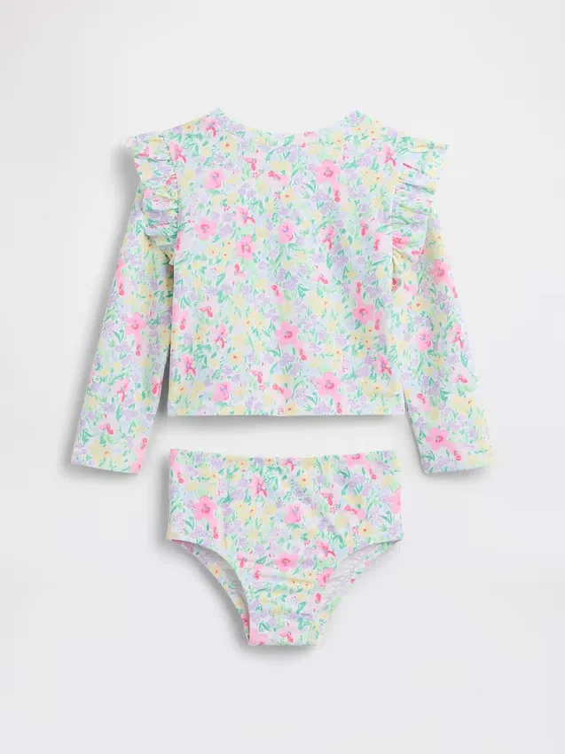 To-delt rash guard-badedrakt for Baby og Småbarn