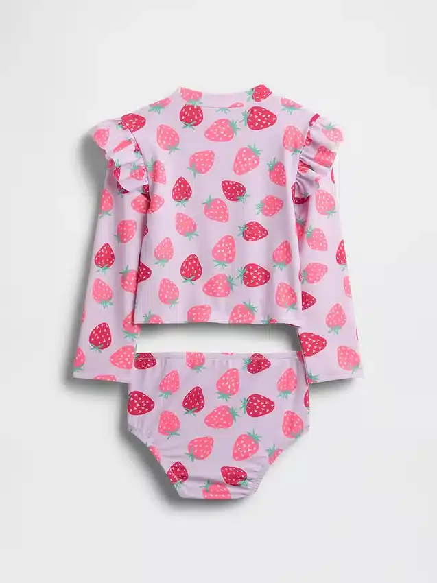 To-delt rash guard-badedrakt for Baby og Småbarn