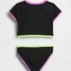 To-delt rash guard-badedrakt for barn