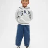 To-fargede pull-on-Jeans for Baby og Småbarn