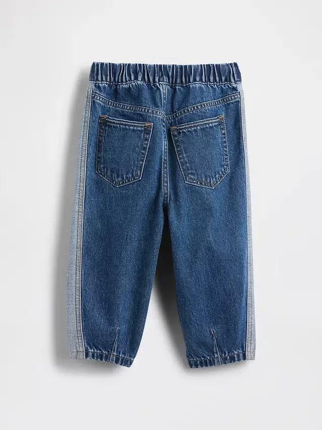 To-fargede pull-on-Jeans for Baby og Småbarn