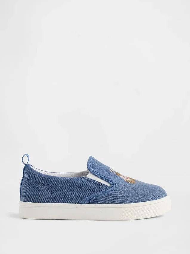 Toddler Denim Brannan Bear Slip-On-joggesko
