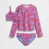 Tre-delt badedrakt med rash guard for barn
