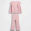 Tulle-genser og ribbestrikkede leggings med utvidet ben for Baby og Småbarn