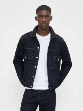 Tung denimjakke
