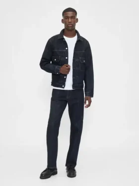 Tung denimjakke
