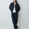 Tung denimjakke