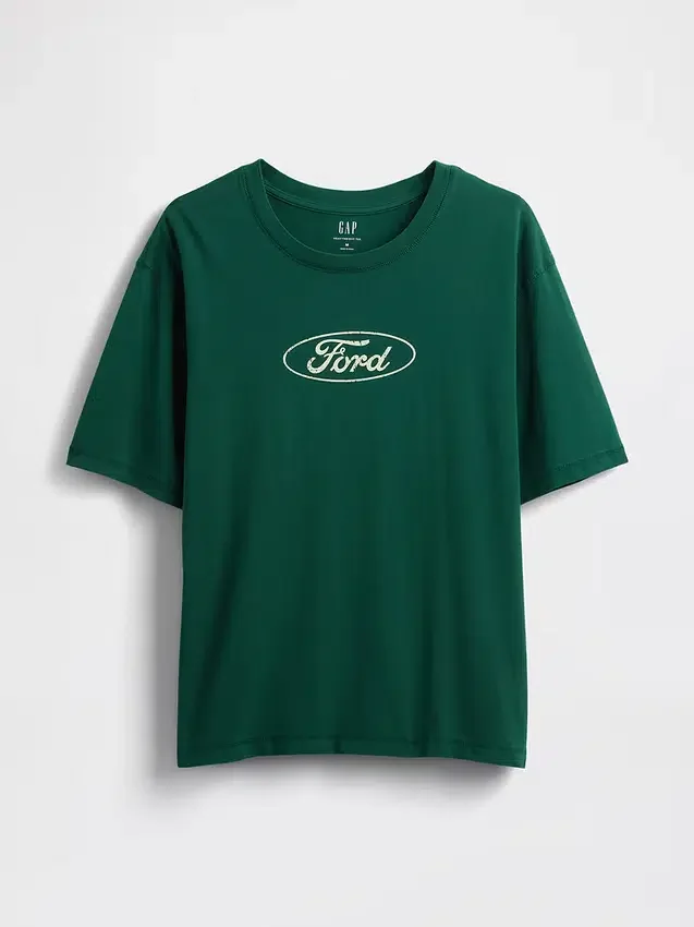 Tung Ford-grafisk kort T-skjorte