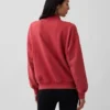 Tung French Terry-genser i oversized-modell med høyhals