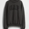 Tung French Terry-genser i oversized-modell med høyhals