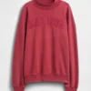 Tung French Terry-genser i oversized-modell med høyhals